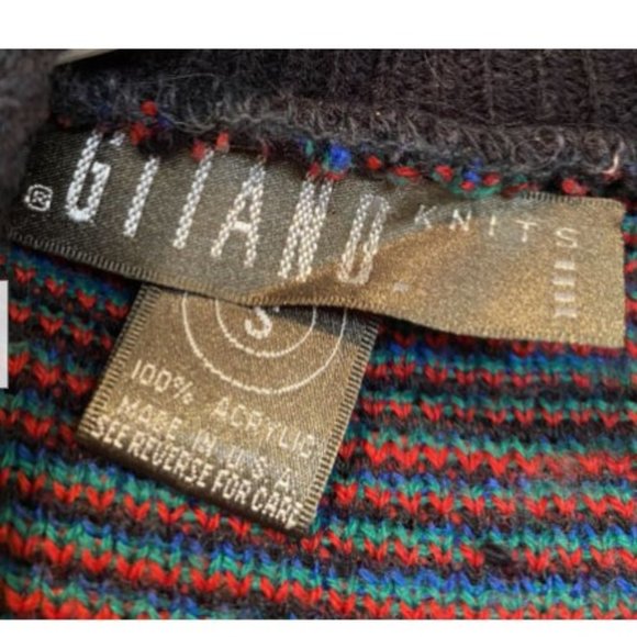 Vintage 80s Gitano Rose Cottagecore Print Sweater - Picture 5 of 6